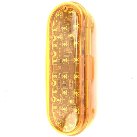 Truck-Lite LED, Yellow Oval, 26 Diode, Auxiliary Turn Signal, Fit 'N Forget S.S.0, 12V 60275Y